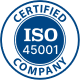 ISO certified/certification 45001