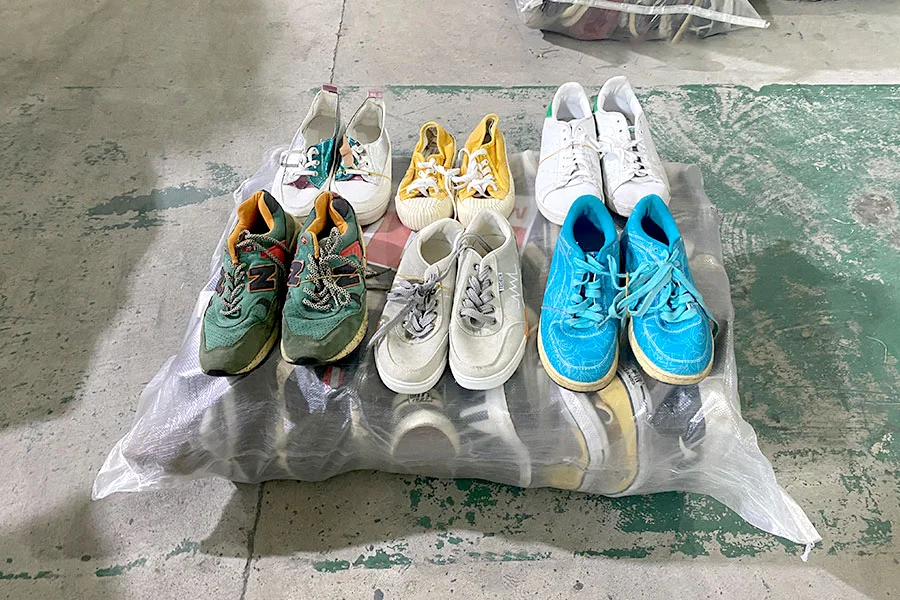 bundle of good quality second-hand sneakers